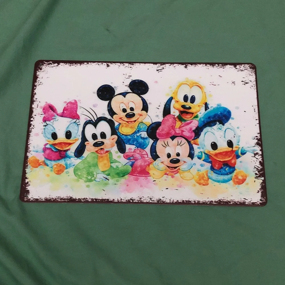 🥤 Disney Baby Fab 5 Characters Wall Decal Metal Sign